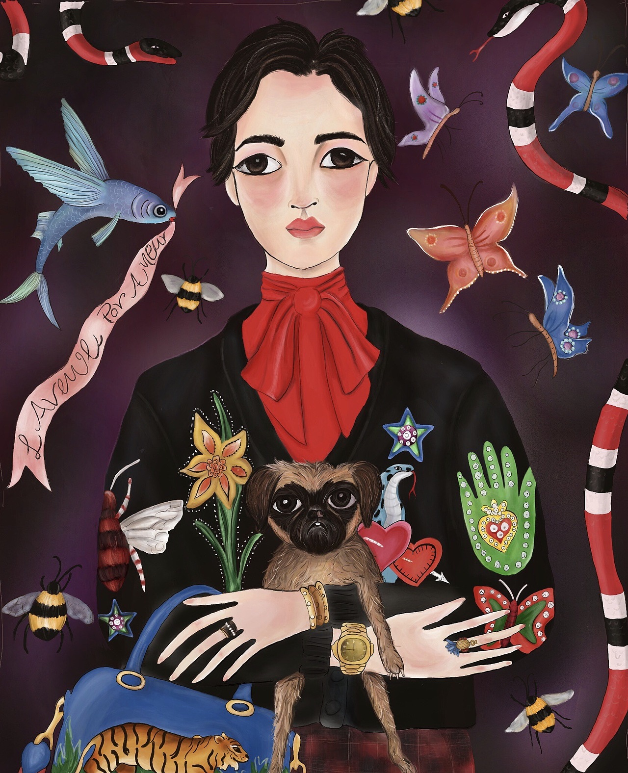 GUCCI时尚插画(临摹)