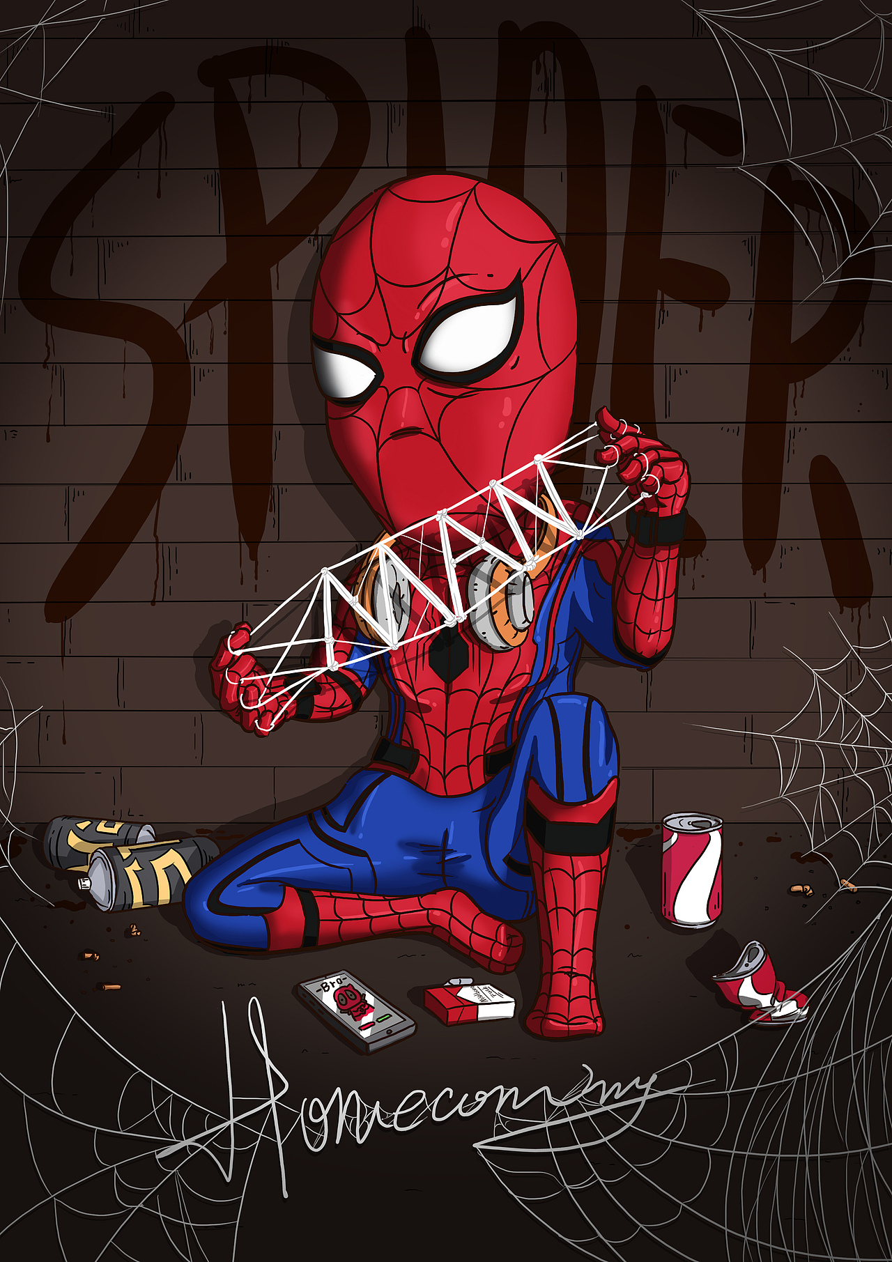 Spider man（图ZODkwMjU3MzY=） - 商业插画 - 站酷设计师星耶原创素材 - 站酷ZCOOL