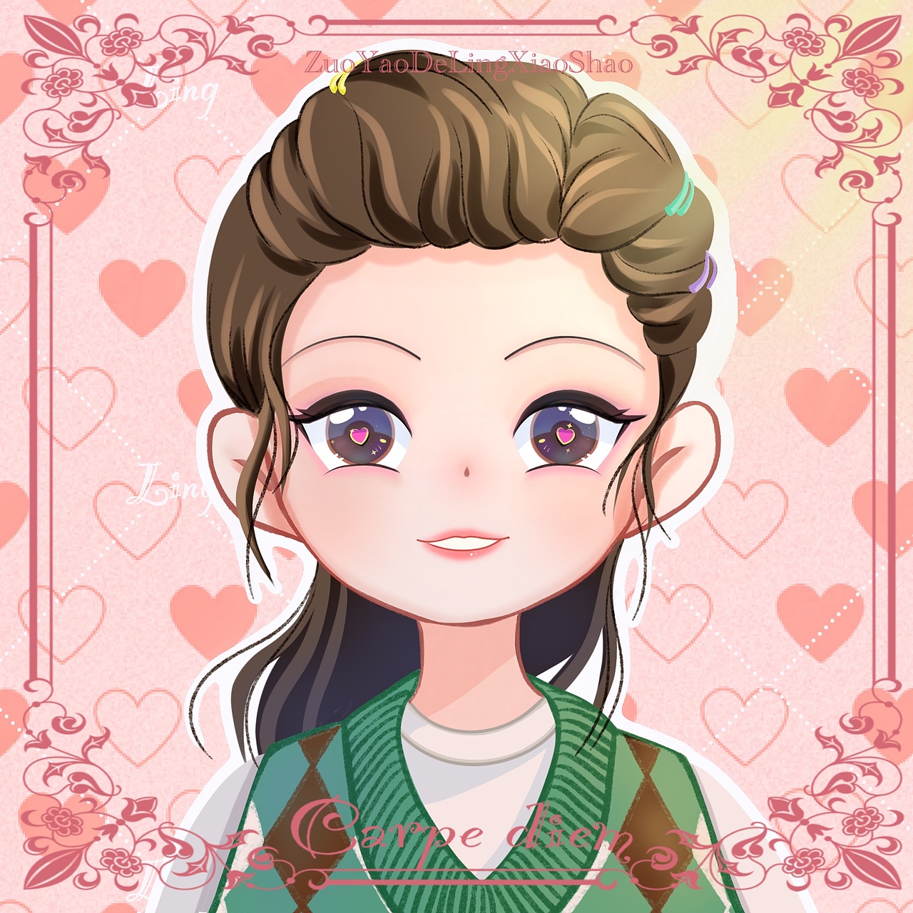 Procreate | 4/100 | 快来约稿（图ZMjk3ODgzMTk2） - 创作习作 - 站酷设计师作妖的凌小少原创素材 - 站酷ZCOOL