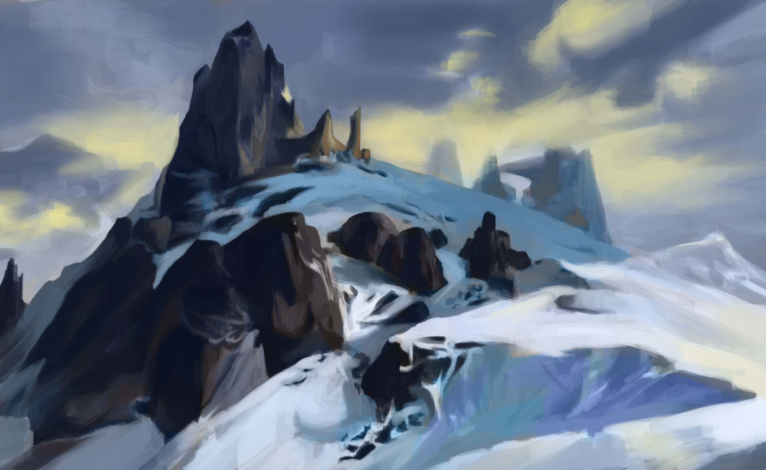 场景临摹3|插画|游戏原画|冰冰eve - 原创作品 - 站酷 (zcool)