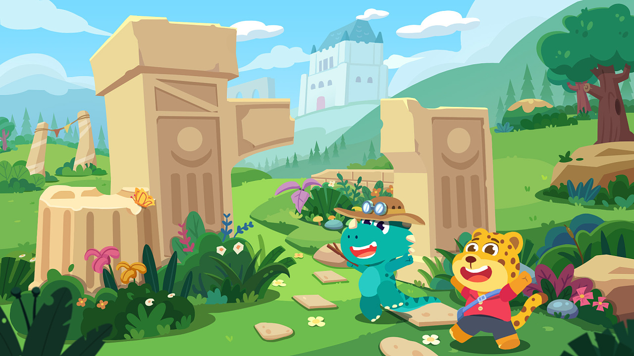 遗迹城堡冒险|插画|儿童插画|怪物来袭 - 原创作品 - 站酷 (zcool)