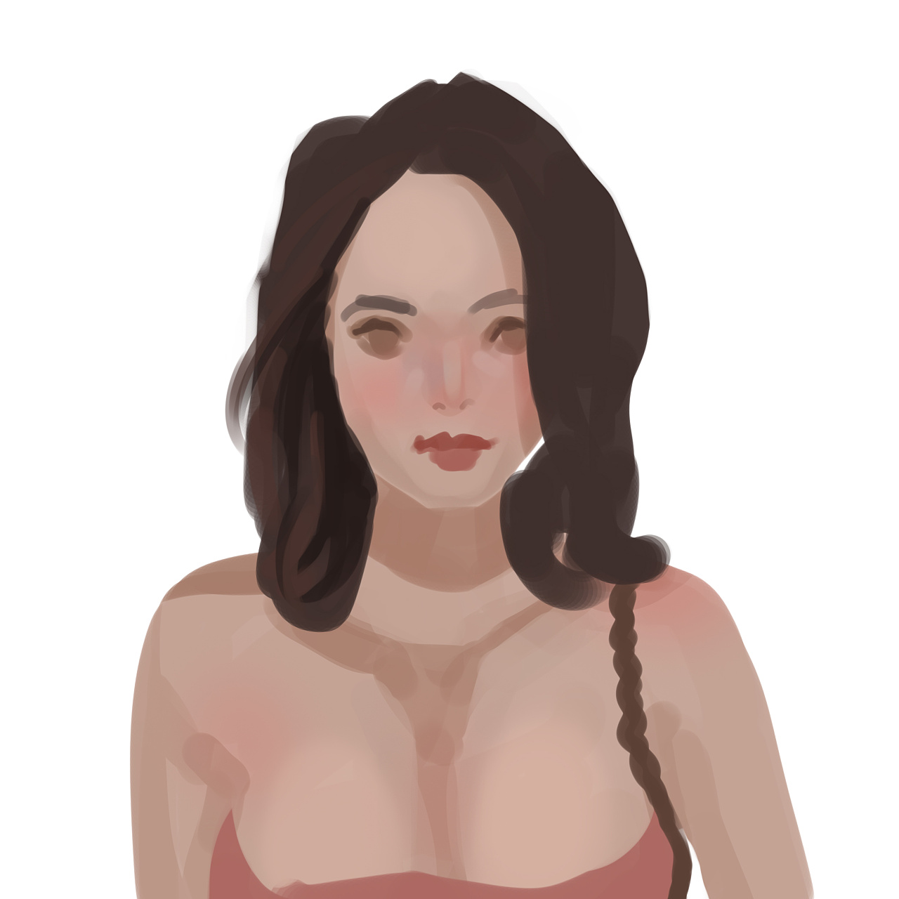 【人物女头像厚涂练习】 3.5h