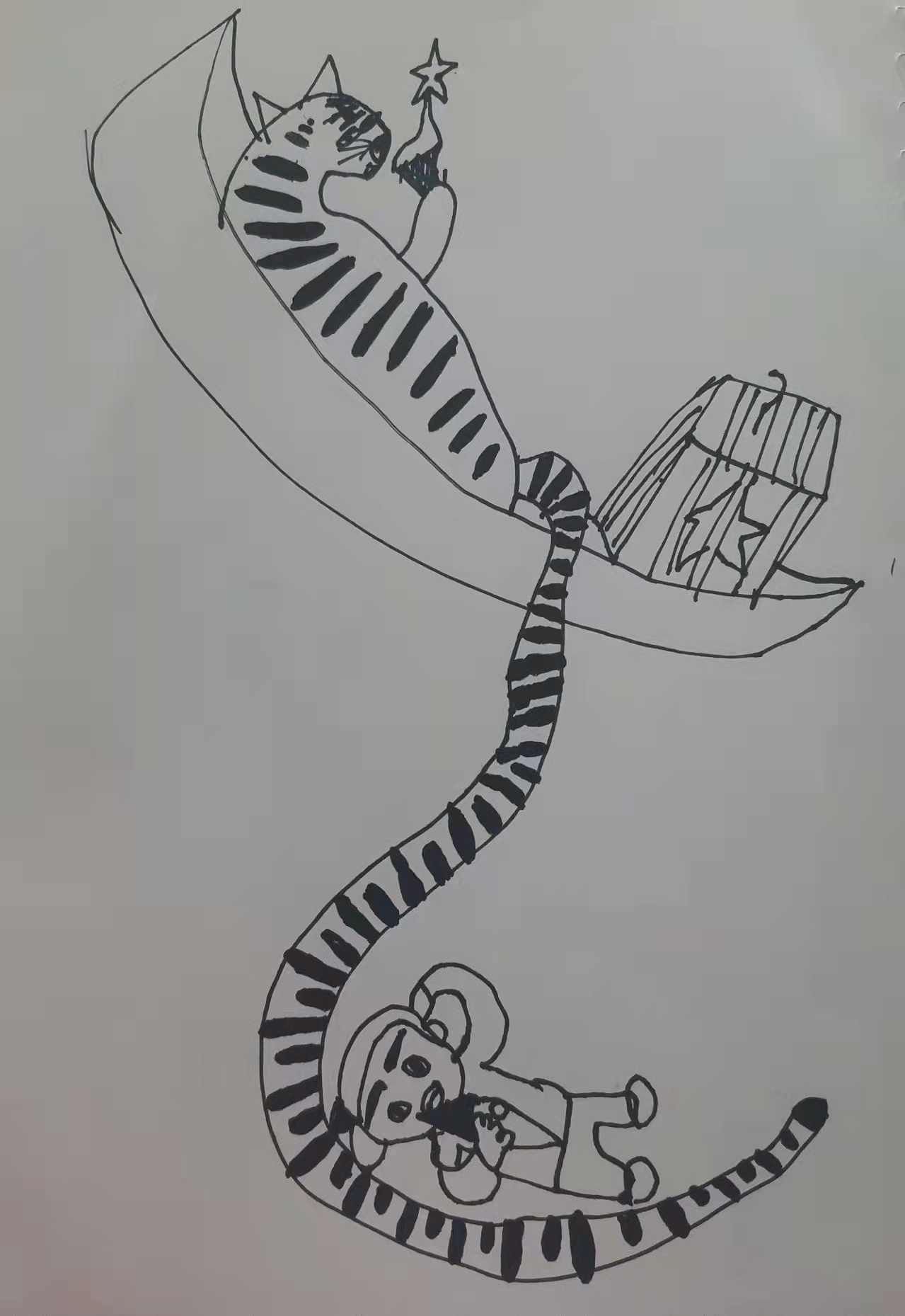 带着小妖去赶集---一禅系列作品同人创作大赛线稿