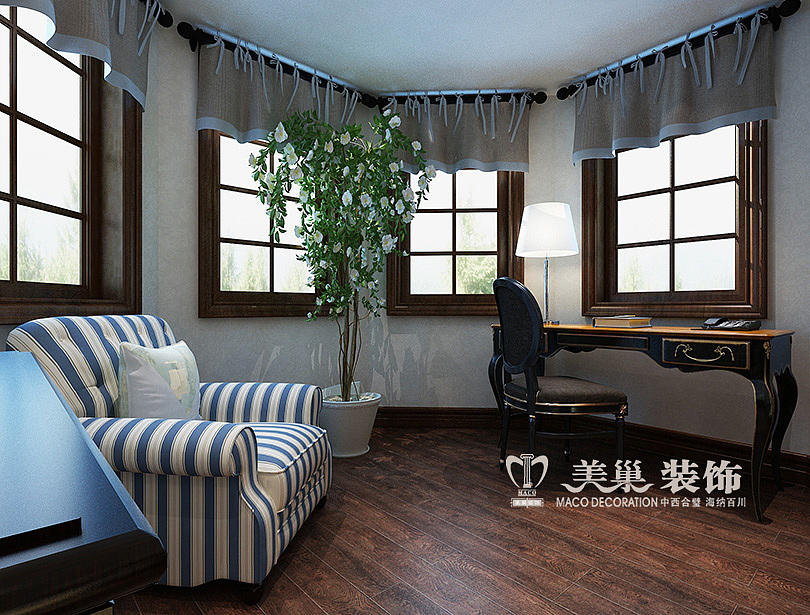 湖光苑170平暖色调古典装修,化繁存简符合生活