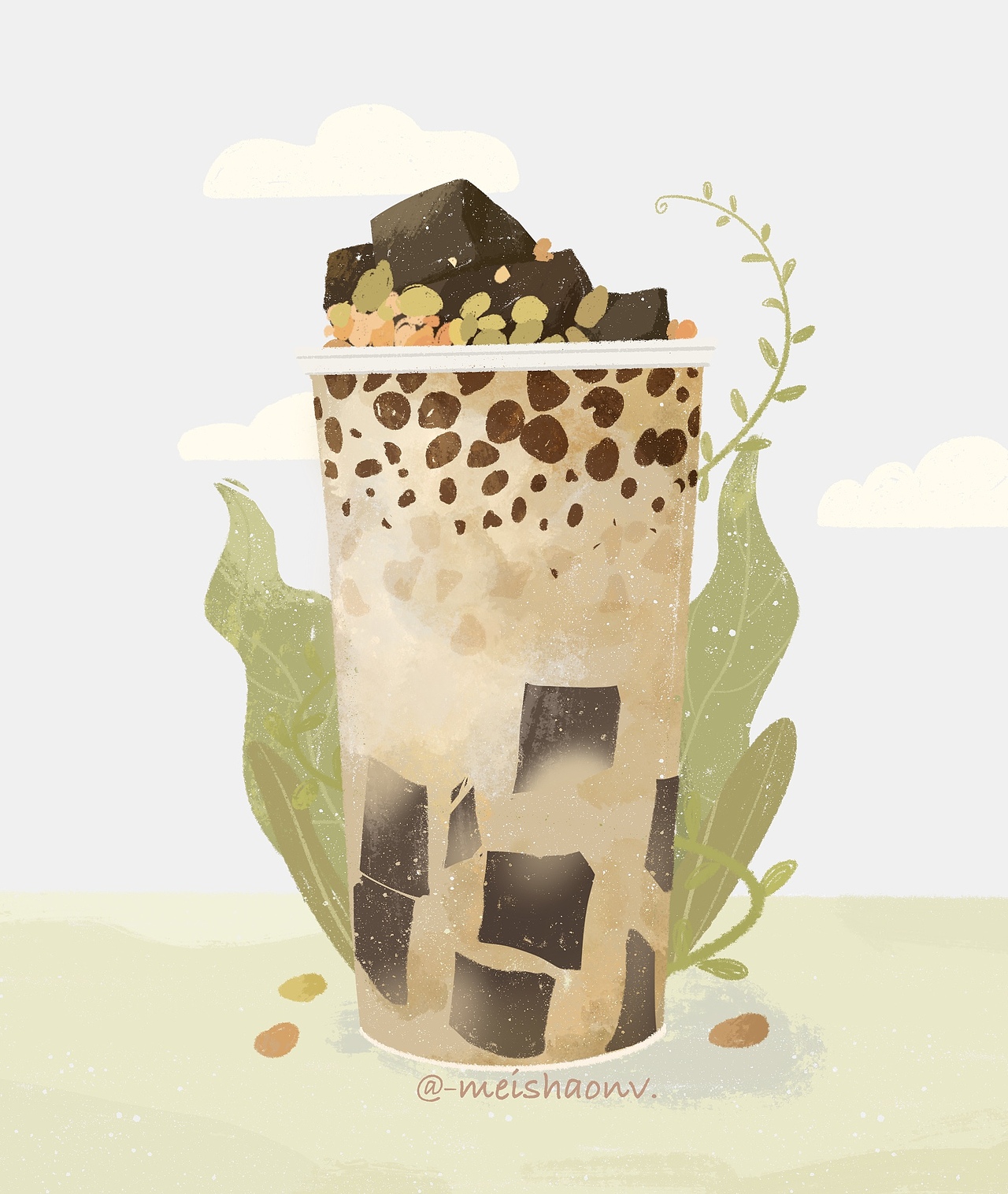 插画美食（图ZMjMxNDUyNjg4） - 创作习作 - 站酷设计师美少女MM原创素材 - 站酷ZCOOL