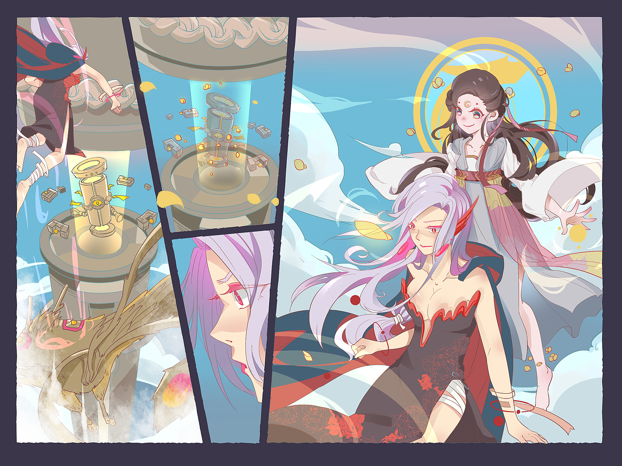 山海少女-前情漫画（图ZMTEzMzgzMzM2） - 概念设定 - 站酷设计师西法酱原创素材 - 站酷ZCOOL