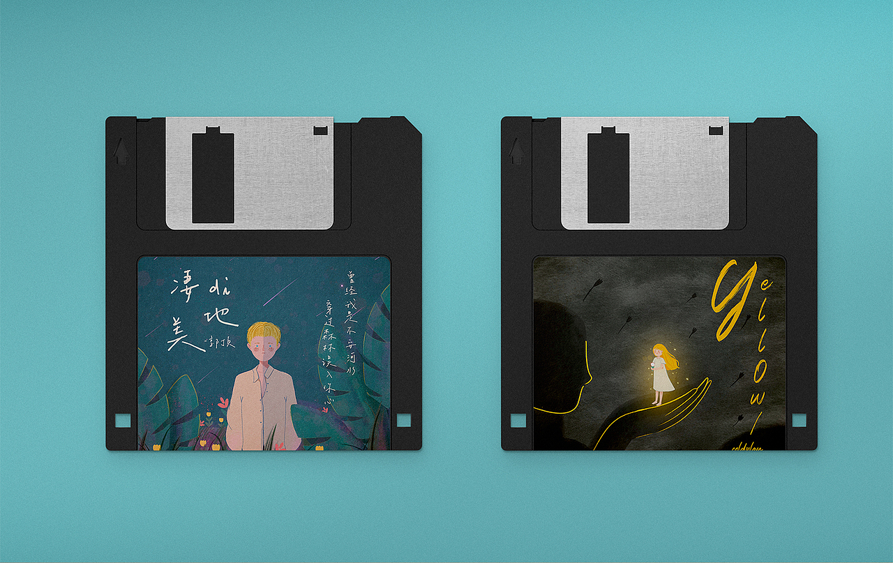 专辑封面插画系列（图ZMjc0NTIxNTQ4） - 创作习作 - 站酷设计师九月狸原创素材 - 站酷ZCOOL