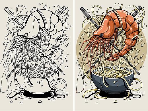 虾-XIA（个人主页-ZMzk1NTE2NDQ=） - 创作习作 - 站酷设计师王家小羽原创素材 - 站酷ZCOOL