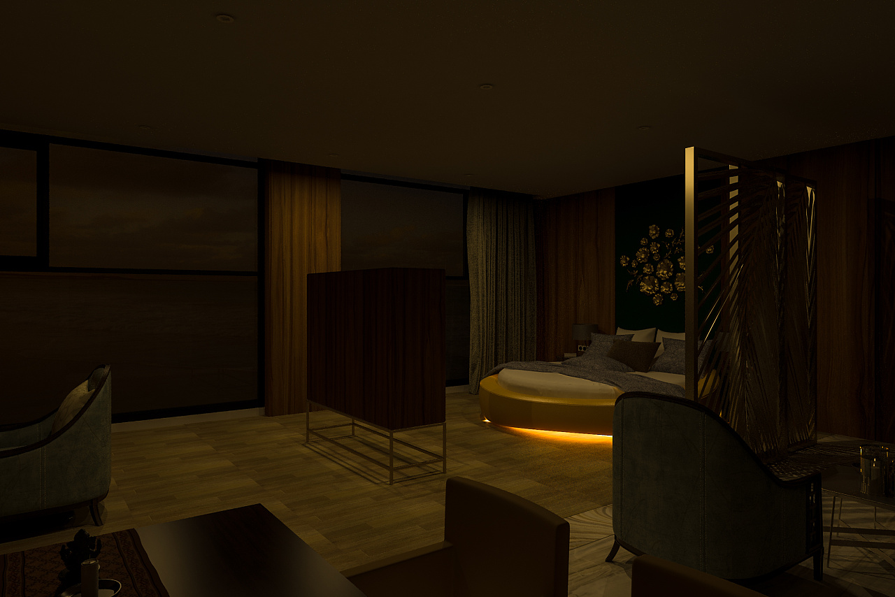 酒店房间灯光设计案例图片