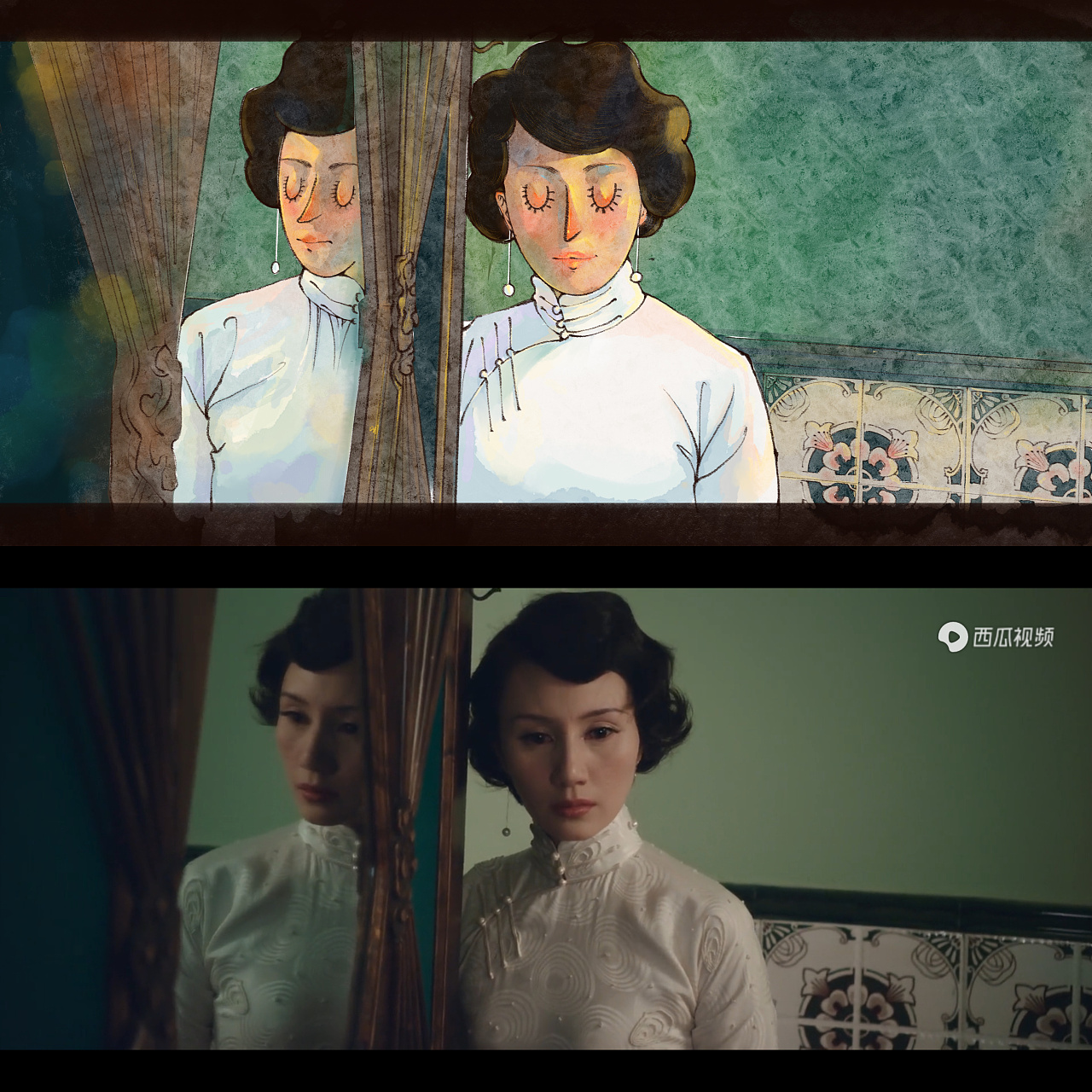 镜中人|插画|创作习作|莉莉酱今天不上班 - 原创作品 - 站酷 (zcool)