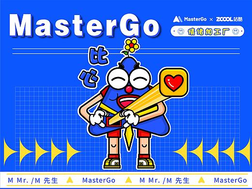 MasterGo情绪化IP表情包标签设计——M先生