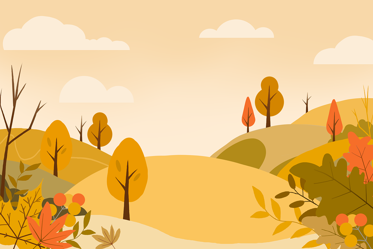 矢量风景插画,儿童插画