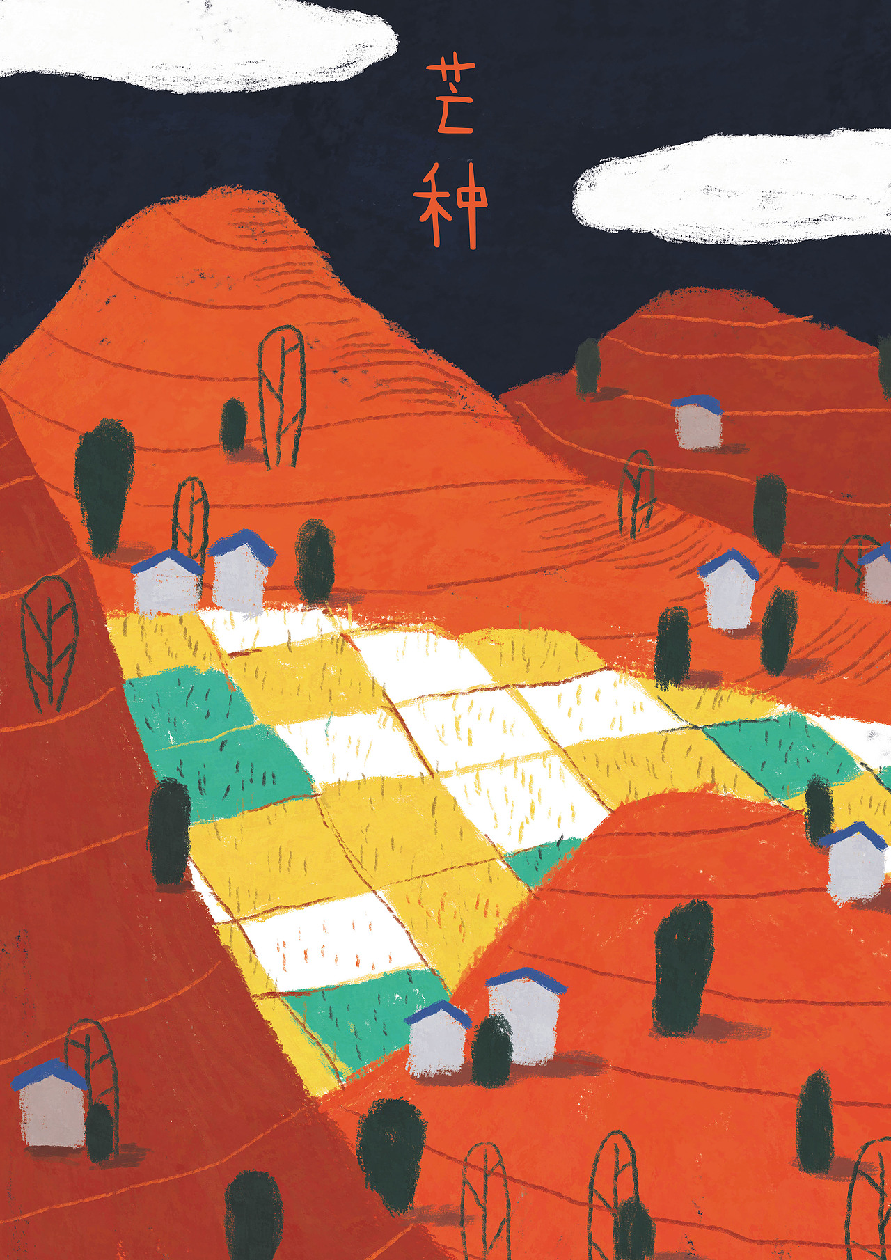 二十四节气插画（图ZMTMwNjYwMDI4） - 创作习作 - 站酷设计师粒粒巫原创素材 - 站酷ZCOOL