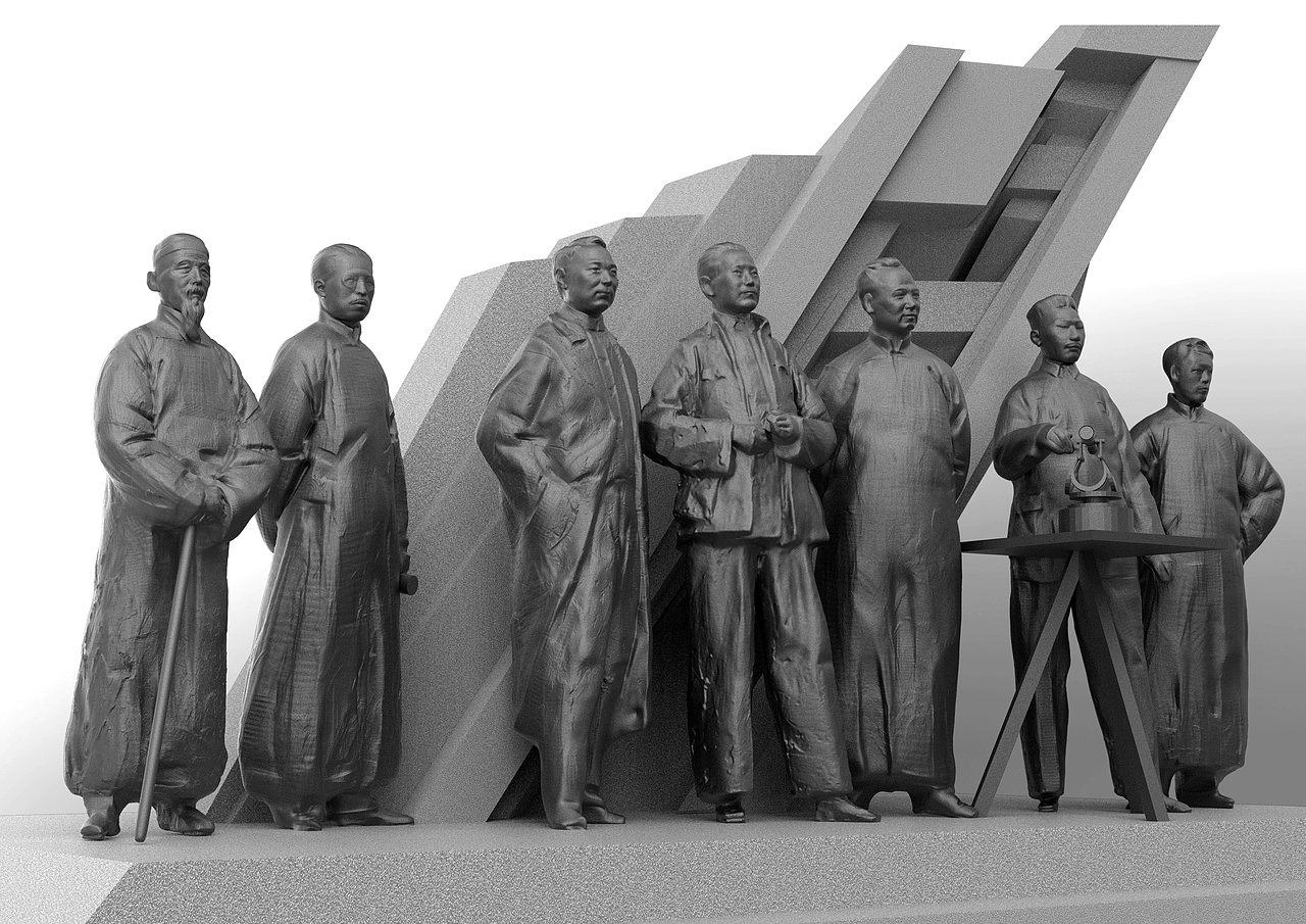 《殷商考古纪念群像》