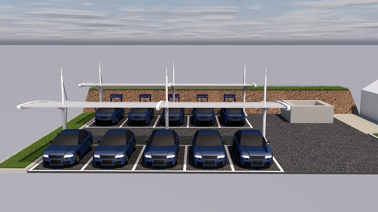 楚能项目停车棚（图ZMzQxMjYzODky） - 建筑/空间 - 站酷设计师宜昌阿东原创素材 - 站酷ZCOOL