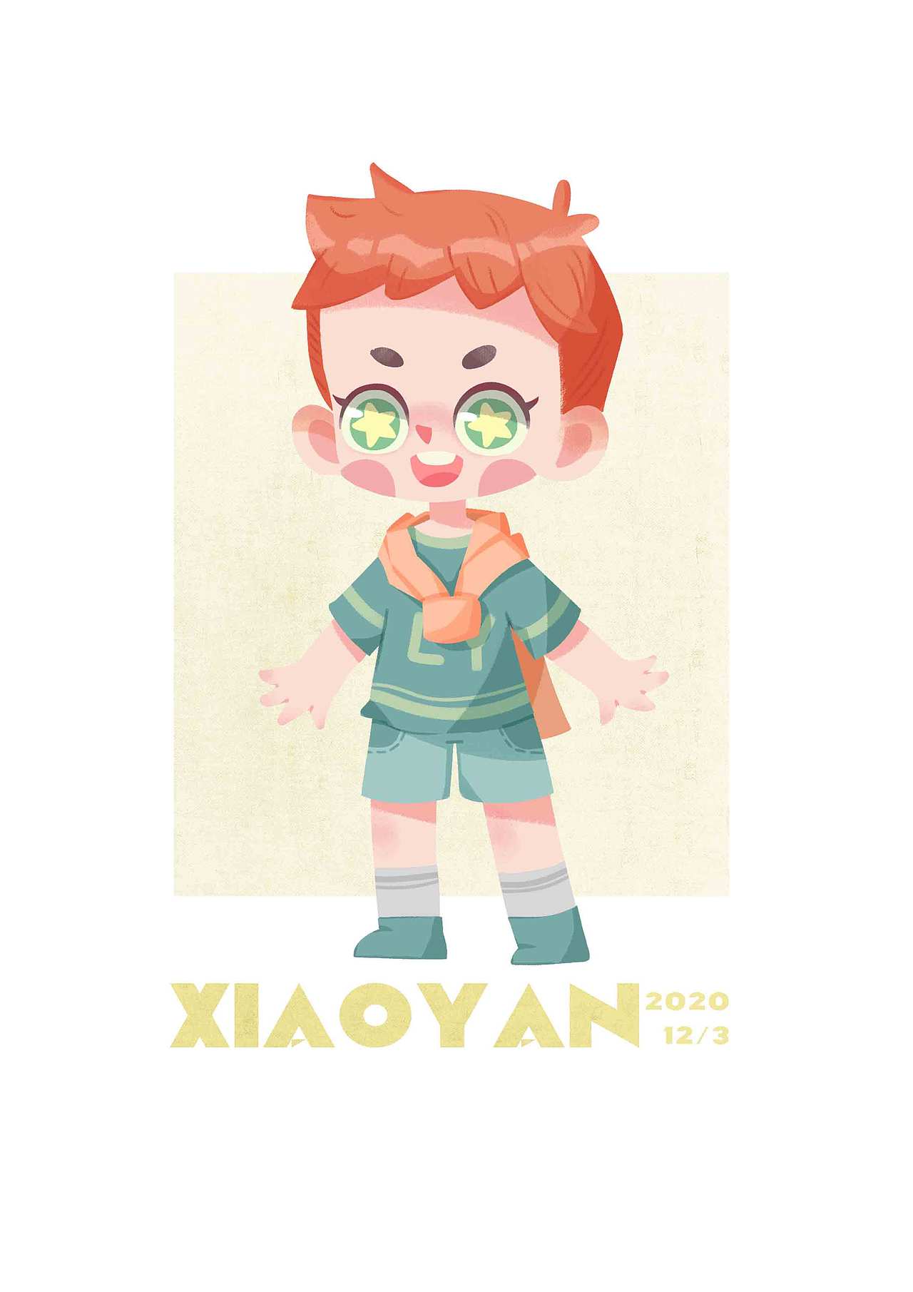 儿童插画人物配色