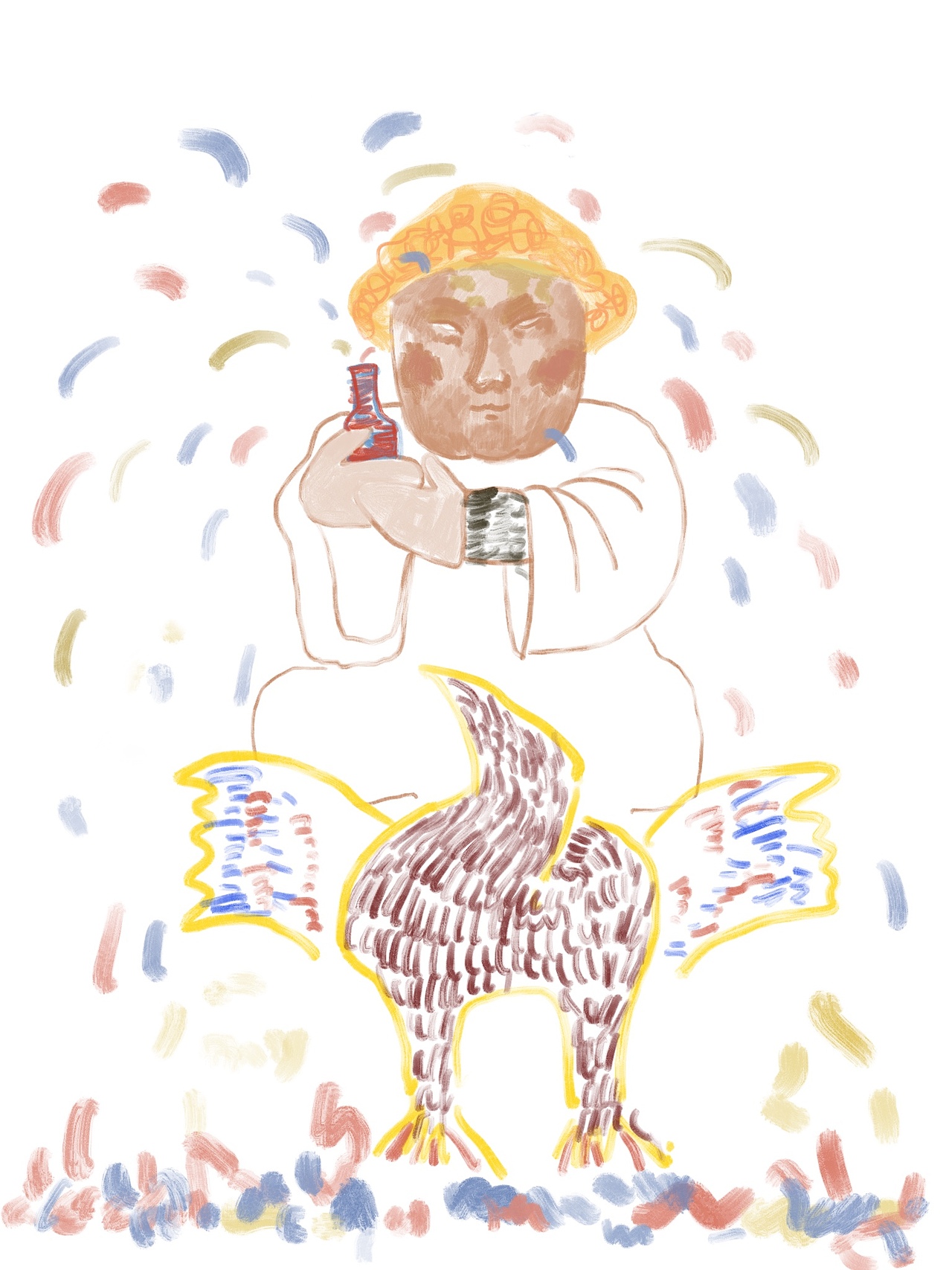 众生相-神与坐骑（图ZMjg2ODk5ODQ0） - 艺术插画 - 站酷设计师思想道德小标兵原创素材 - 站酷ZCOOL