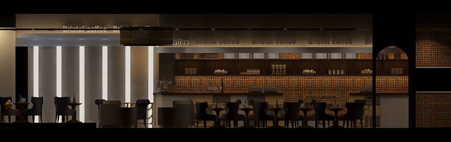 bristol coffee:咖啡店室内设计