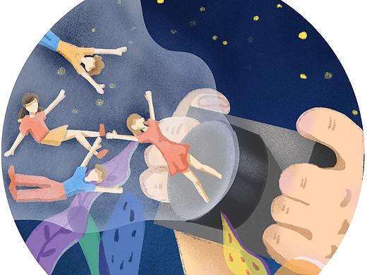 插画创作//关于记者