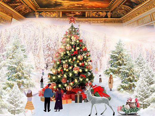 圣诞海报（个人主页-ZNDk0ODM0OTI=） - 海报 - 站酷设计师向飞蜓原创素材 - 站酷ZCOOL