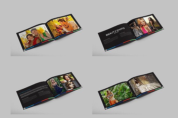 个人写真集婚纱照片展示画册模板