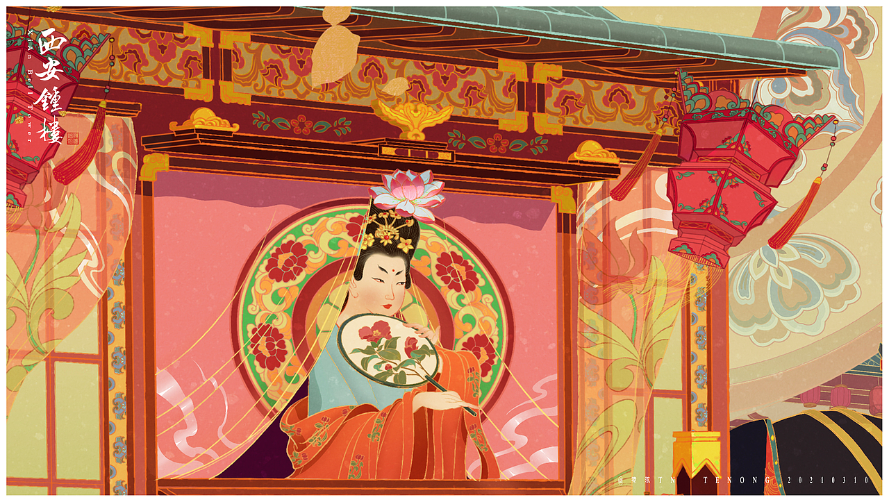 西安钟楼（图ZMjQ2MTg3MzM2） - 创作习作 - 站酷设计师特浓TN原创素材 - 站酷ZCOOL