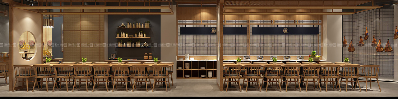 昆明米线店餐厅装修设计（图ZMTAyMjY2MjY4） - 家装设计 - 站酷设计师哲创酒店设计原创素材 - 站酷ZCOOL