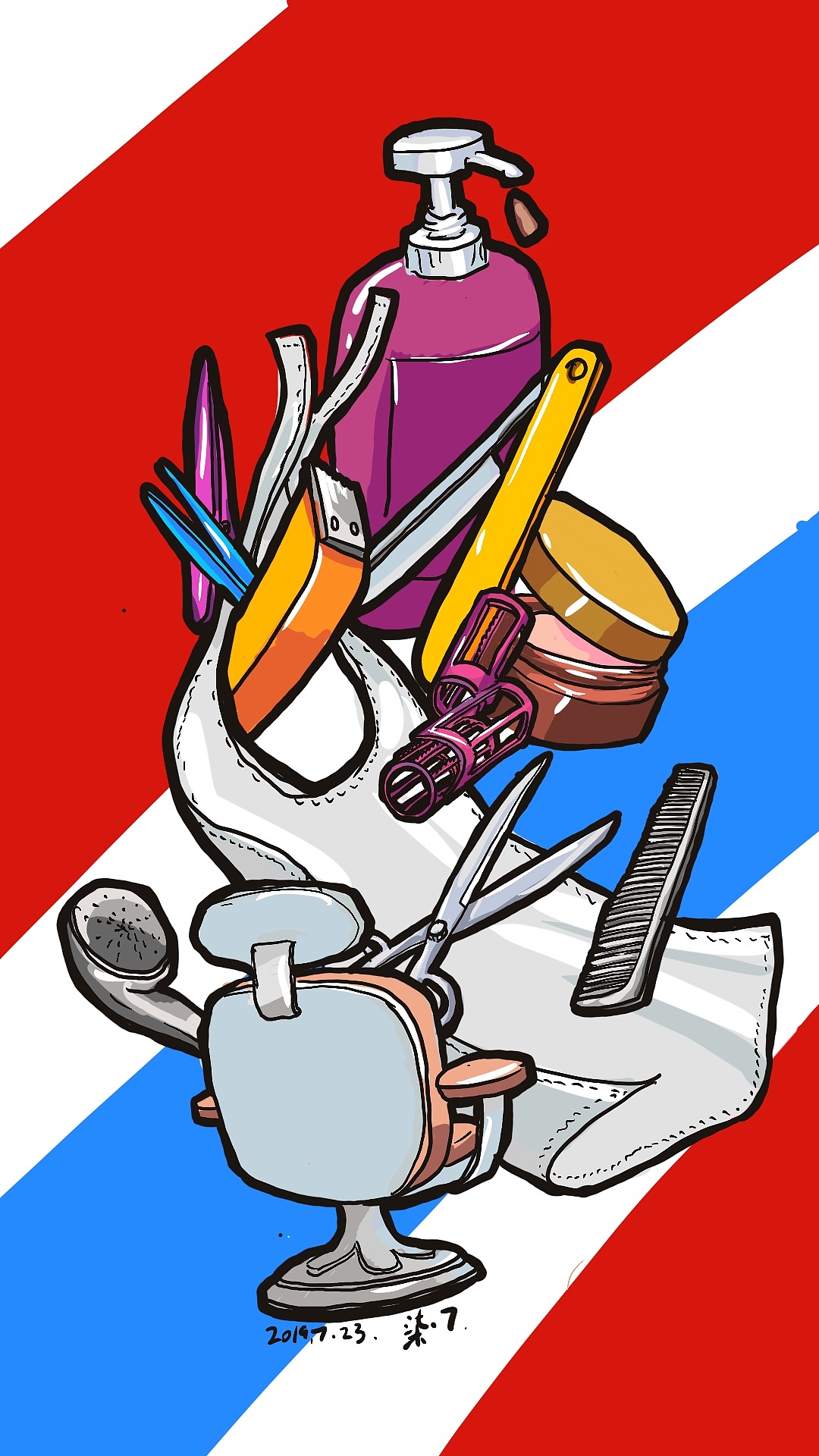 Jobs系列插画（图ZMTY5ODA0NDU2） - 新锐潮流插画 - 站酷设计师柒点7原创素材 - 站酷ZCOOL