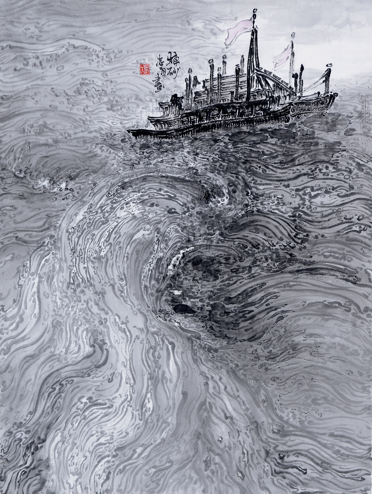 张志勇黄河作品欣赏 第一位用艺术手法表现黄河的画家