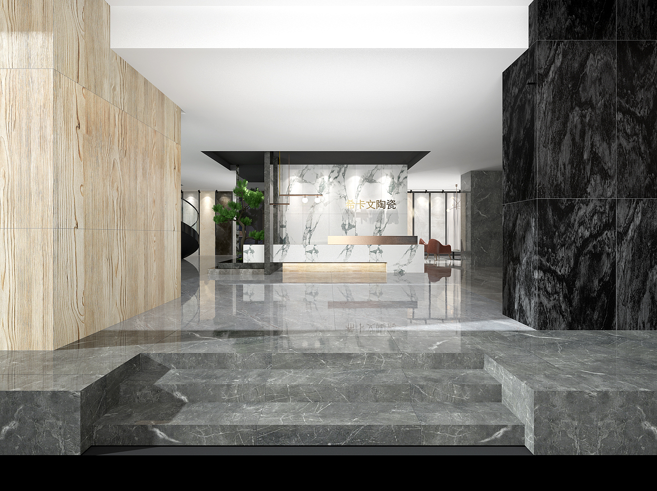 希卡文展厅效果图（图ZMTYxMDIwMTY0） - 家装设计 - 站酷设计师joshua生原创素材 - 站酷ZCOOL