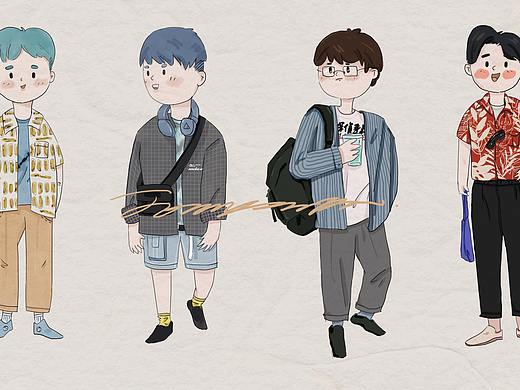 插画|夏日男生穿搭
