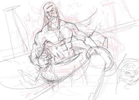 同人插画：泳池派对蛮王（图ZMjE3MTcwMjEy） - 创作习作 - 站酷设计师Manowar劉越原创素材 - 站酷ZCOOL