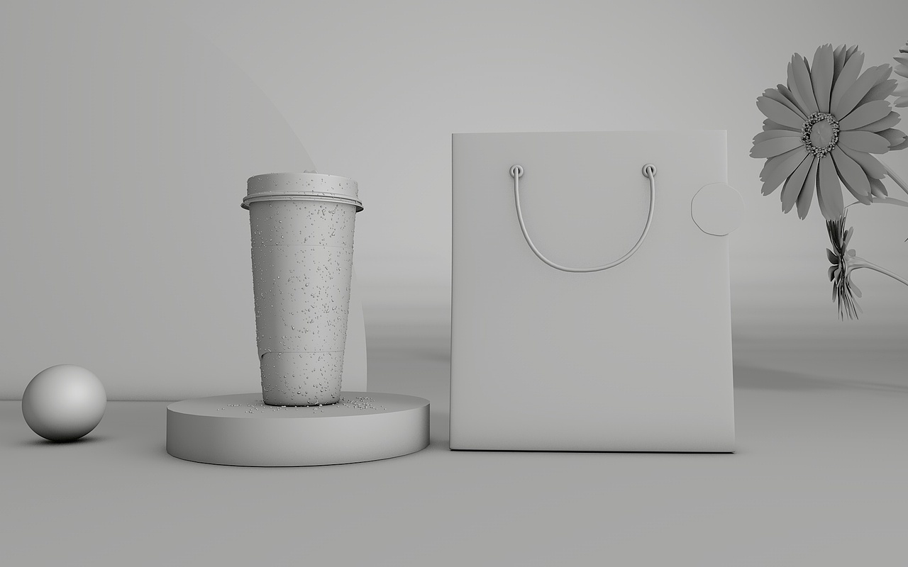 c4d奶茶建模渲染（图ZMjY5MjEyNjI0） - 产品 - 站酷设计师官桥设计原创素材 - 站酷ZCOOL