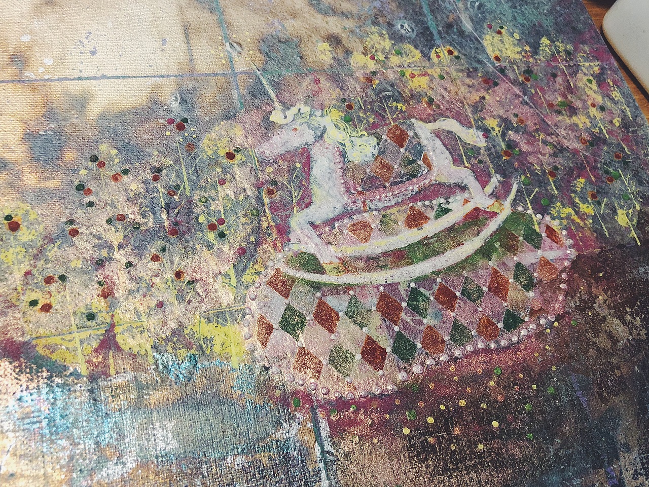 (日本画)废弃游乐园系列~