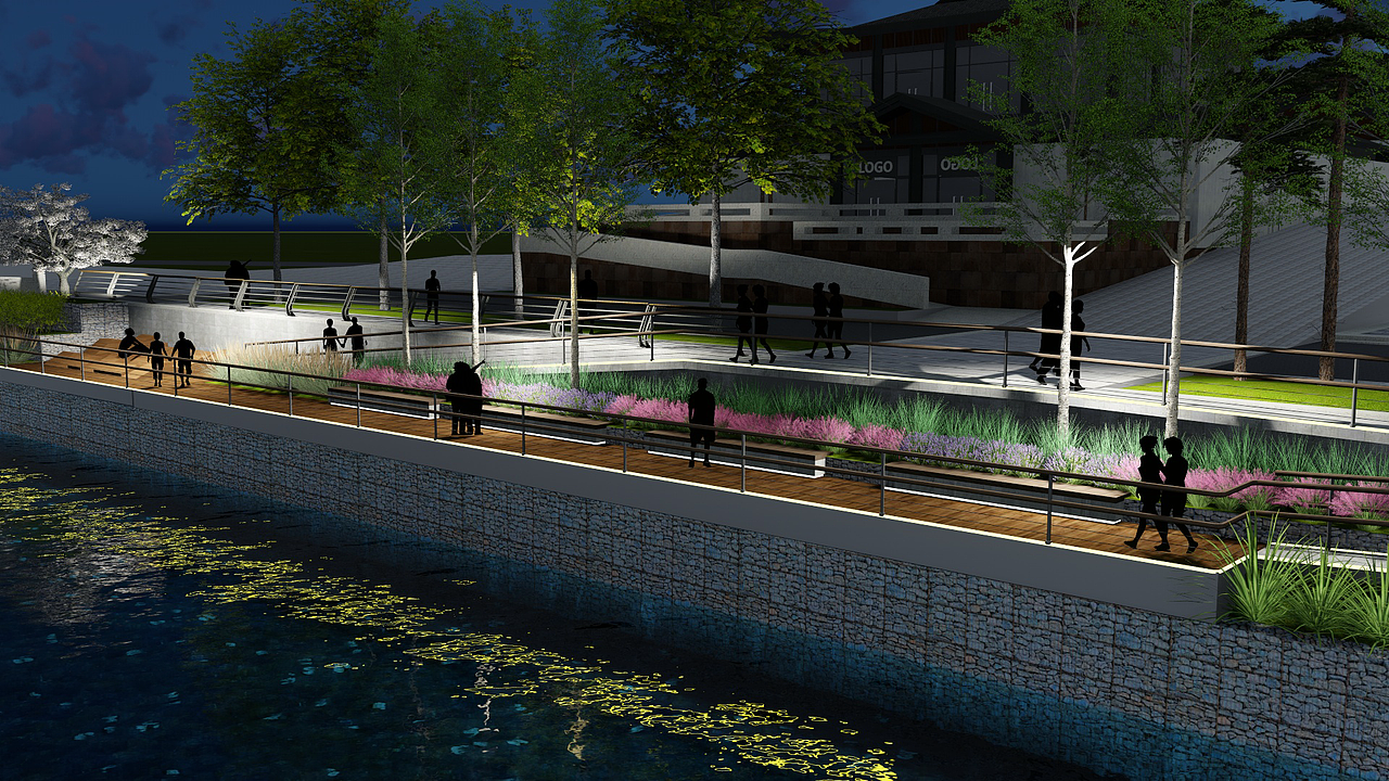 某文旅项目滨水河道景观设计lumion效果图（图ZMjAyNjY5NDcy） - 景观设计 - 站酷设计师黒豿原创素材 - 站酷ZCOOL
