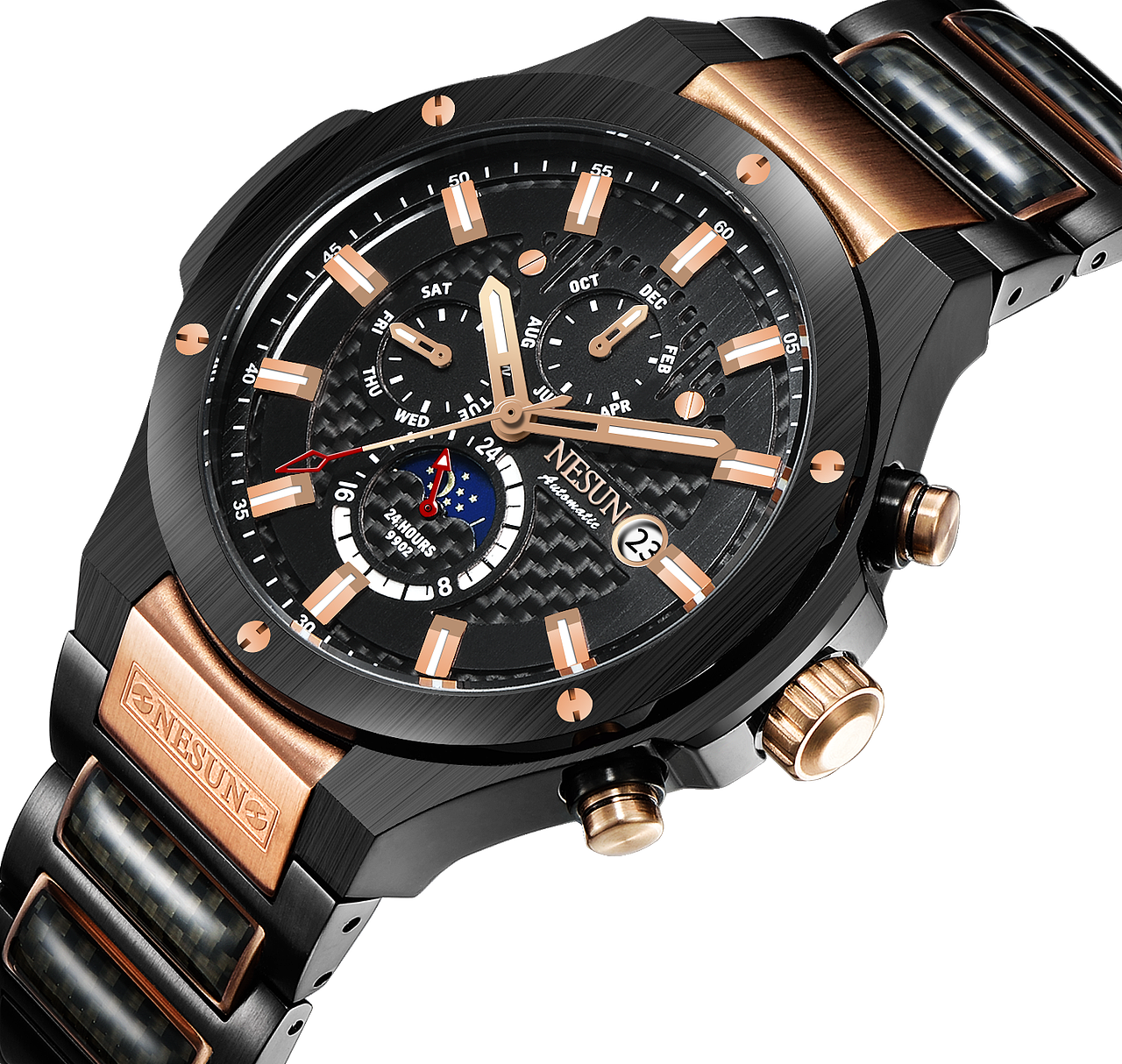 手表摄影/NESUN尼尚手表男士机械表全自动夜光防水男表