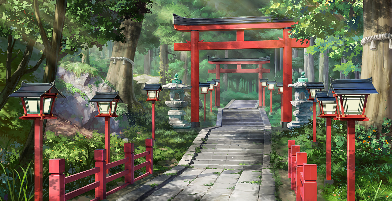 日系场景作品|插画|游戏原画|ywbwy - 原创作品 - 站酷 (zcool)