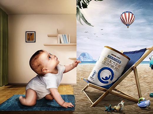 奶粉合成海报（个人主页-ZMzU0OTk1Mjg=） - 海报 - 站酷设计师贞贞不是真真原创素材 - 站酷ZCOOL