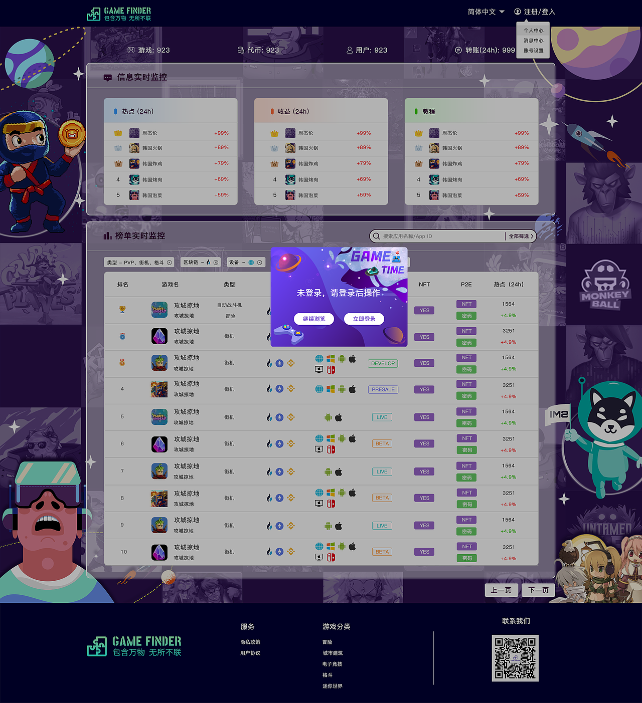 区块链网站-GameFinder