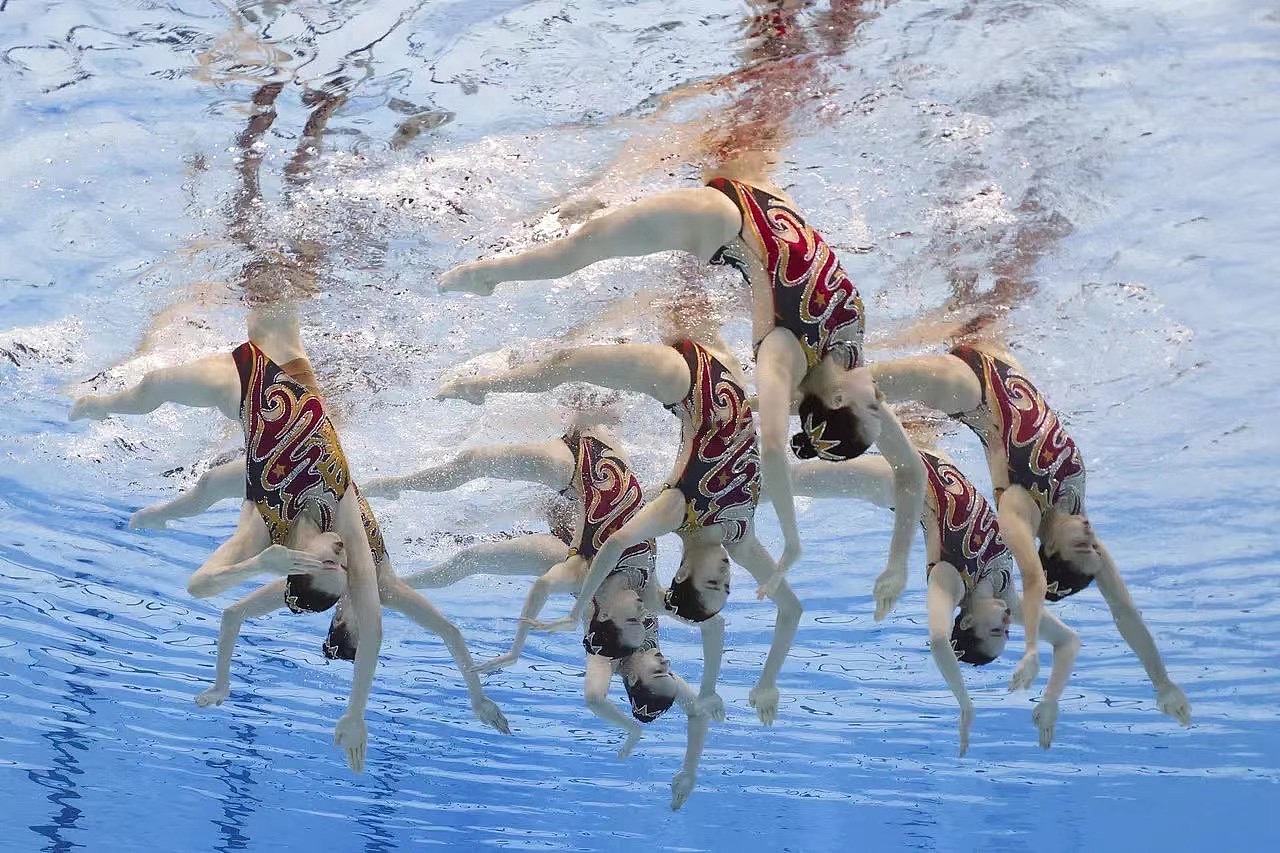 【2020东京奥运会中国花样游泳队比赛服——常州设计】|服装|其他服装