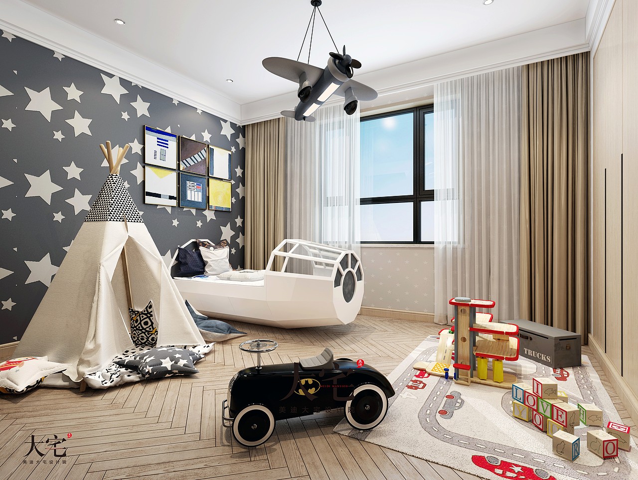 美迪大宅设计院丨长沙别墅-龙湖-现代中式（图ZMjgwMzk4ODA0） - 家装设计 - 站酷设计师美迪大宅设计院原创素材 - 站酷ZCOOL