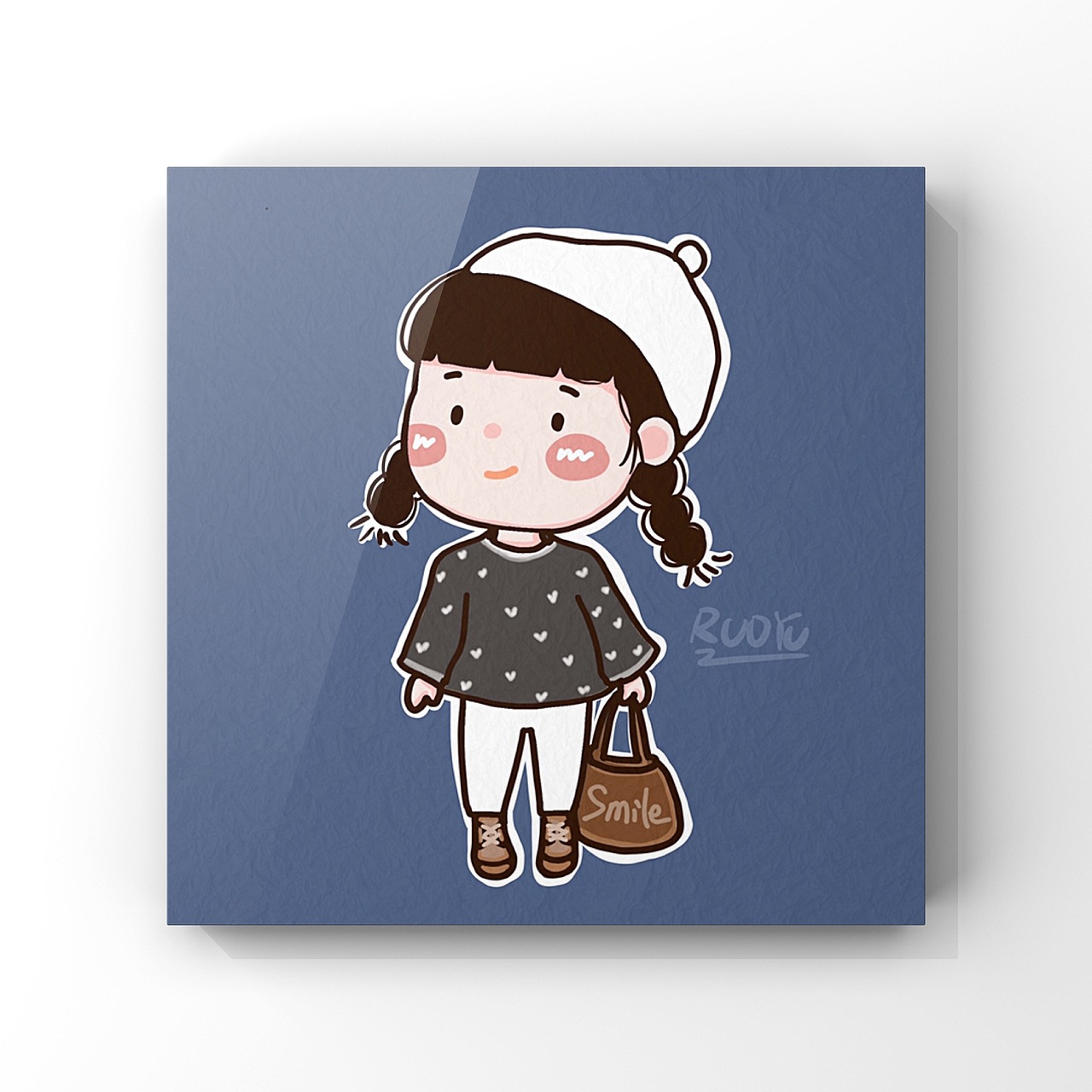 可愛穿搭插畫（圖ZMTQ2ODQ1Mjc2） - 藝術(shù)插畫 - 站酷設(shè)計師愛畫畫的RUOYU原創(chuàng)素材 - 站酷ZCOOL