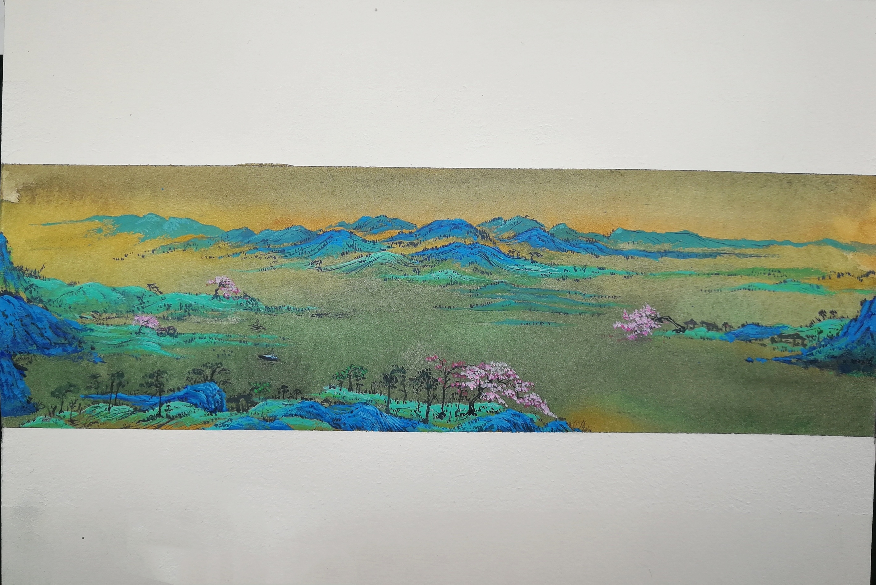 【桃花源】水彩