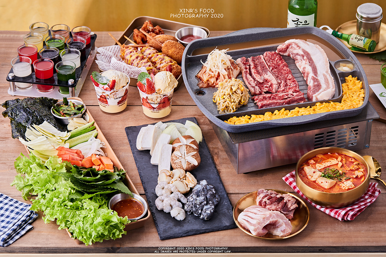 韩国烤肉 美食摄影（图ZMjMzMjg2MjY4） - 产品摄影 - 站酷设计师守谷_原创素材 - 站酷ZCOOL