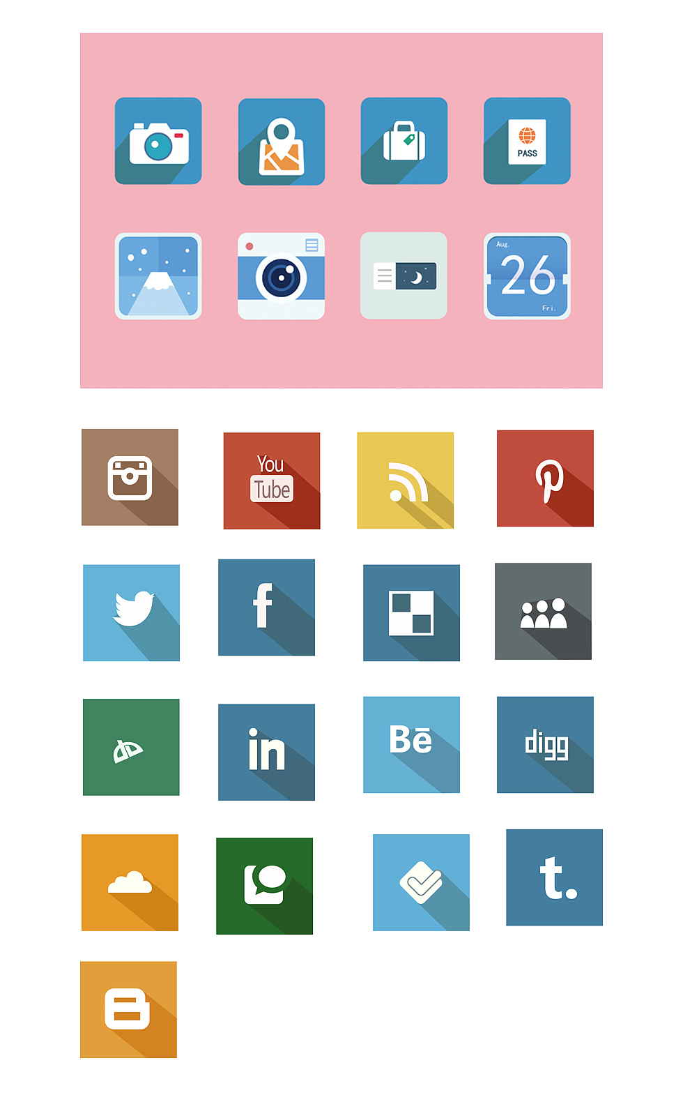 扁平化图标（图ZNjE1NjM4ODQ=） - 图标 - 站酷设计师deng_py原创素材 - 站酷ZCOOL