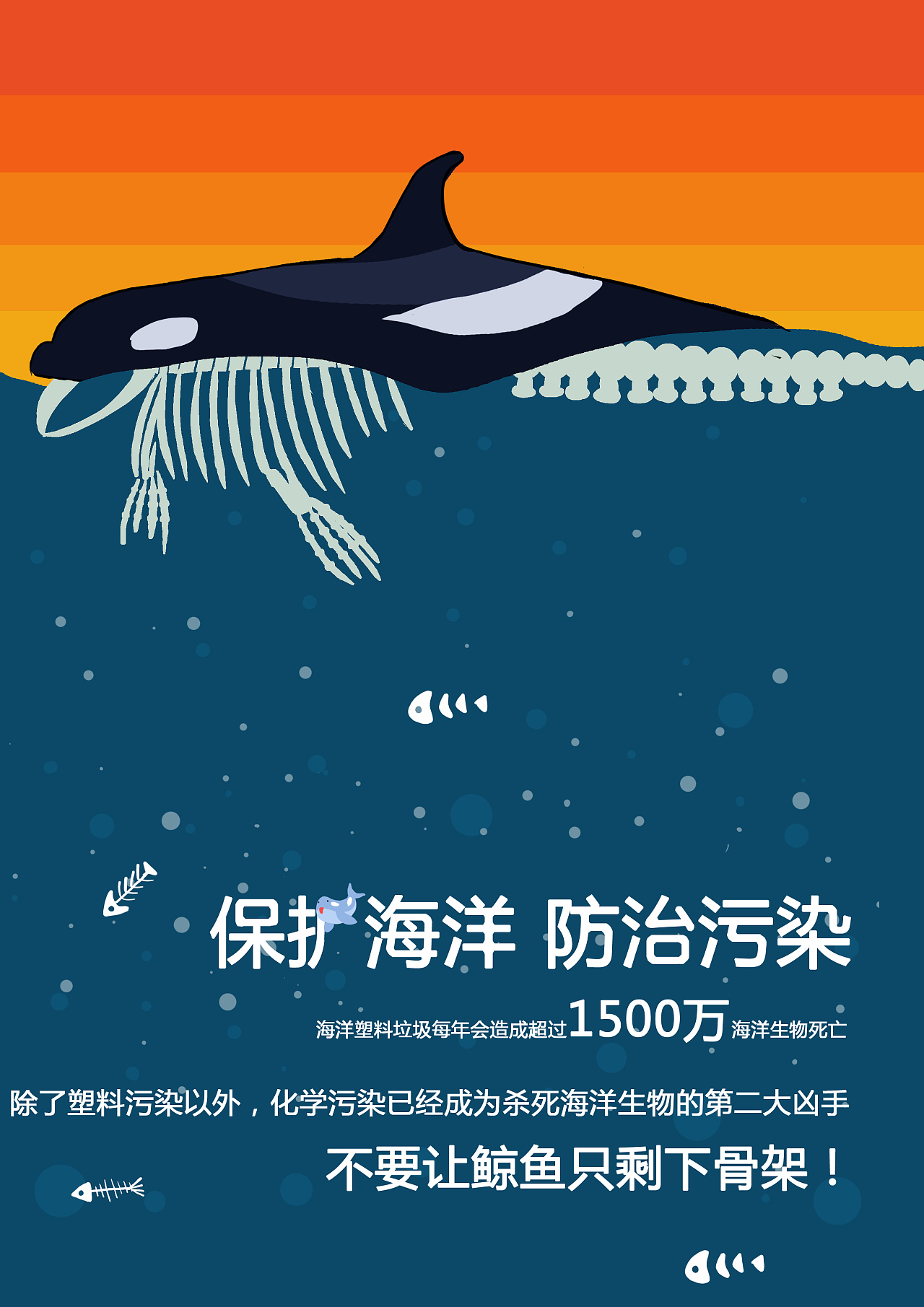 保护海洋环境主题海报创作|平面|海报|火火山山 - 原创作品 - 站酷 (ZCOOL)