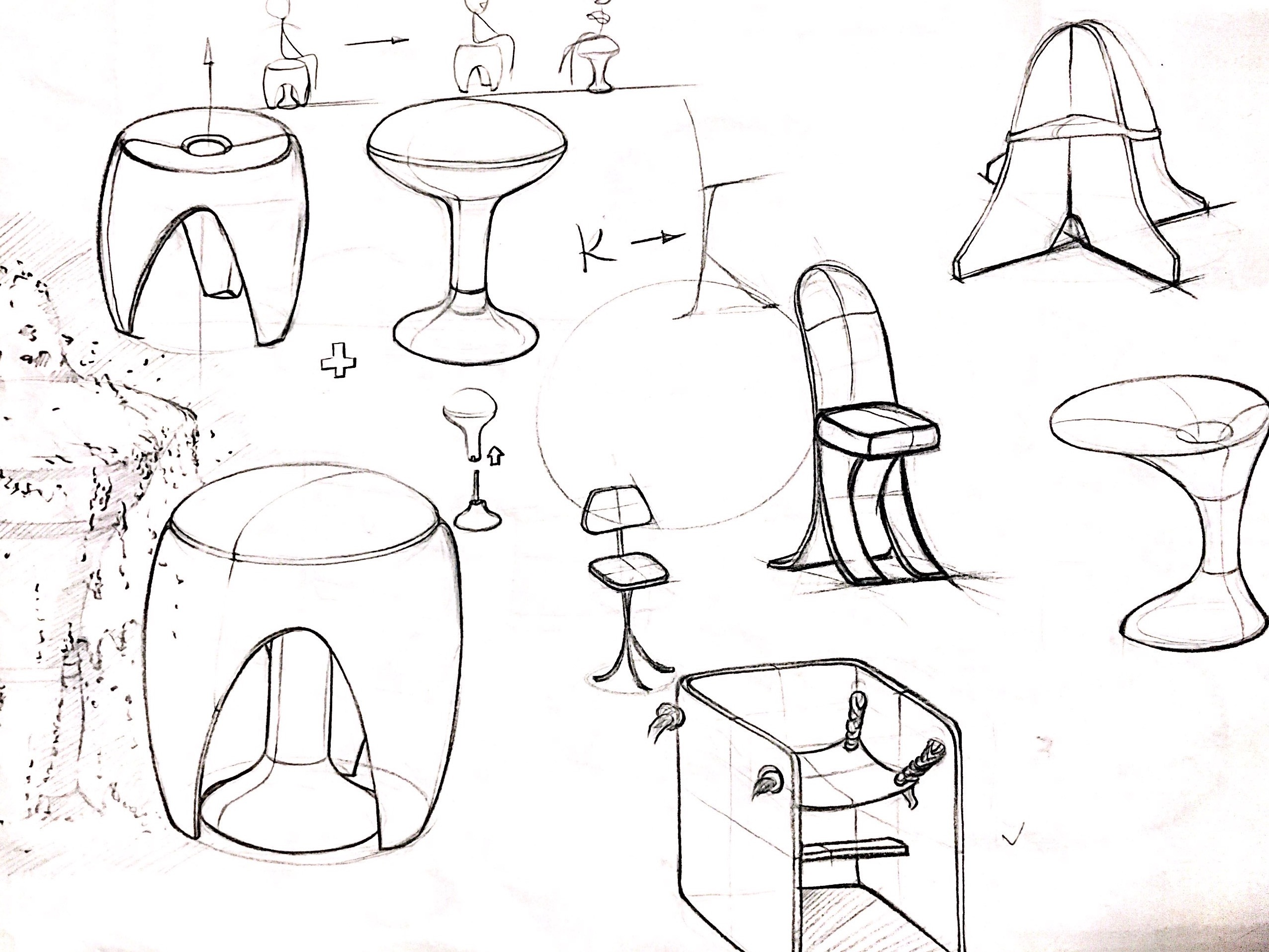 椅子设计手绘效果图-图库-五毛网