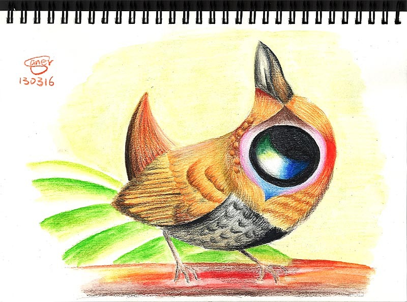 一会想画扭头的,一会想画仰头的,最后就化成模棱两可的头了,怎么都行吧~~~