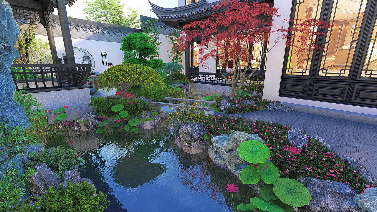 上海融创桃花源庭院样板景观设计方案