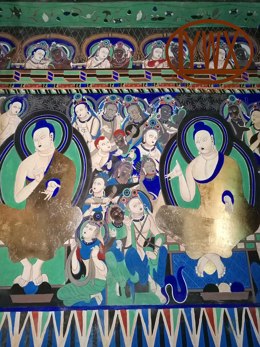 青岛团队创作克孜尔千佛洞壁画复原（图ZMjQwNDI2Mjgw） - 新锐潮流插画 - 站酷设计师鹿艺无限造景团队原创素材 - 站酷ZCOOL